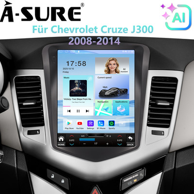 9.7'' AI Autoradio Für Chevrolet Cruze J300 2008-14 64G Carplay GPS Android 15 FM