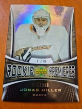 2007-08 Upper Deck Trilogy JONAS HILLER ROOKIE  /999 CARD #124