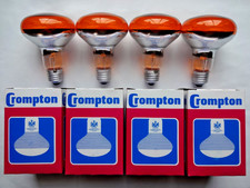 4x 40w Amber R80 ES E27 Old Fashioned Reflector Lamps Edison Screw Disco Bulbs