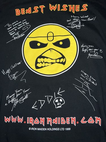 VINTAGE 1999 IRON MAIDEN BILL GATES T SHIRT RARE MEN’S SIZE XL - Picture 4 of 6