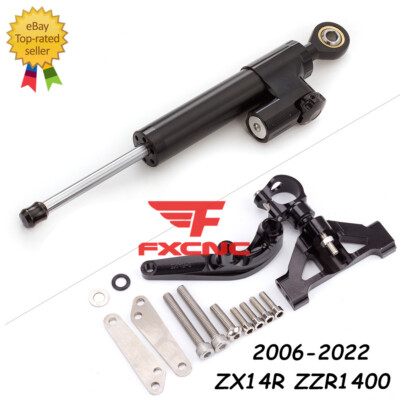 For Ninja ZX14R ZZR1400 2006-2022 CNC Steering Damper Stabilizer