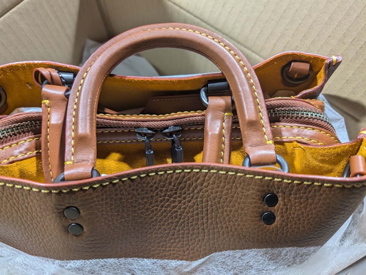 COACH Rogue leather 2way one shoulder brown F38124 MINT | eBay