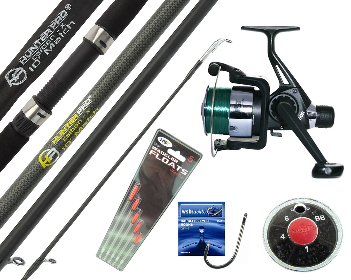 Complete Starter Beginners Fishing Kit Float Rod Reel tackle Set Fishing  CARBON! 702795435363