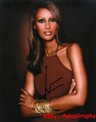 IMAN Simply Stunning Supermodel - SIGNED | eBay