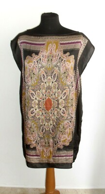 PROMOD scarf print tunic dress size M BUY IT NOW