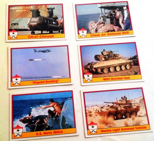 Desert Storm Collection: 13 Topps Pro Set Card Lot w/ Bonus Pin (1991) - Picture 4 of 8