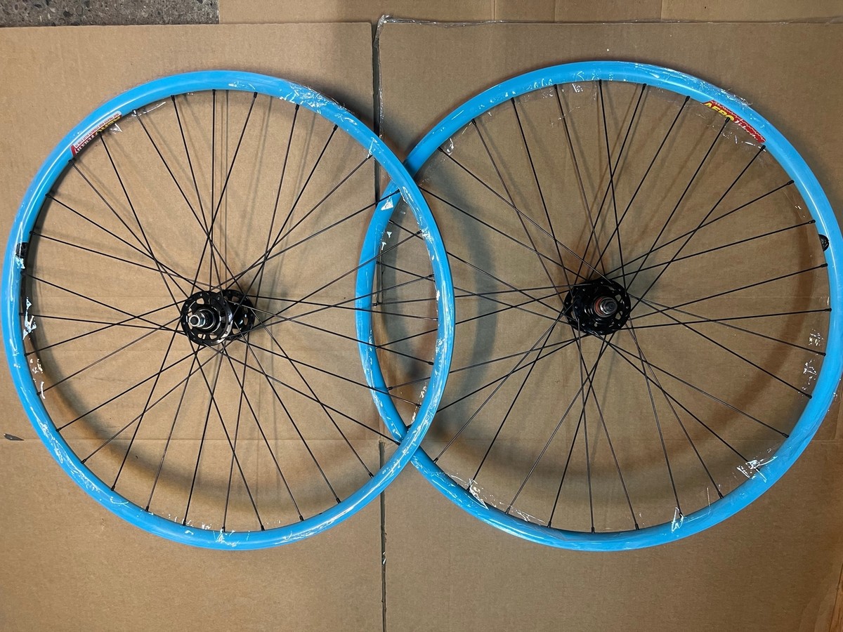 velocity 700C ホイール Velocity Aero Singlespeed Wheelset Frost Blue FX/FW 700c (ID