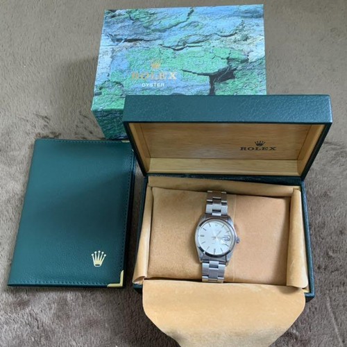 Rolex Oyster Date Precision Vintage Antique Silver Dial Hand Winding Wristwatch - Picture 2 of 9