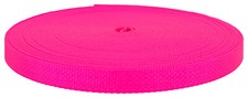 5/8 Inch Hot Pink Medium Weight Nylon Webbing Closeout, 10 Yards