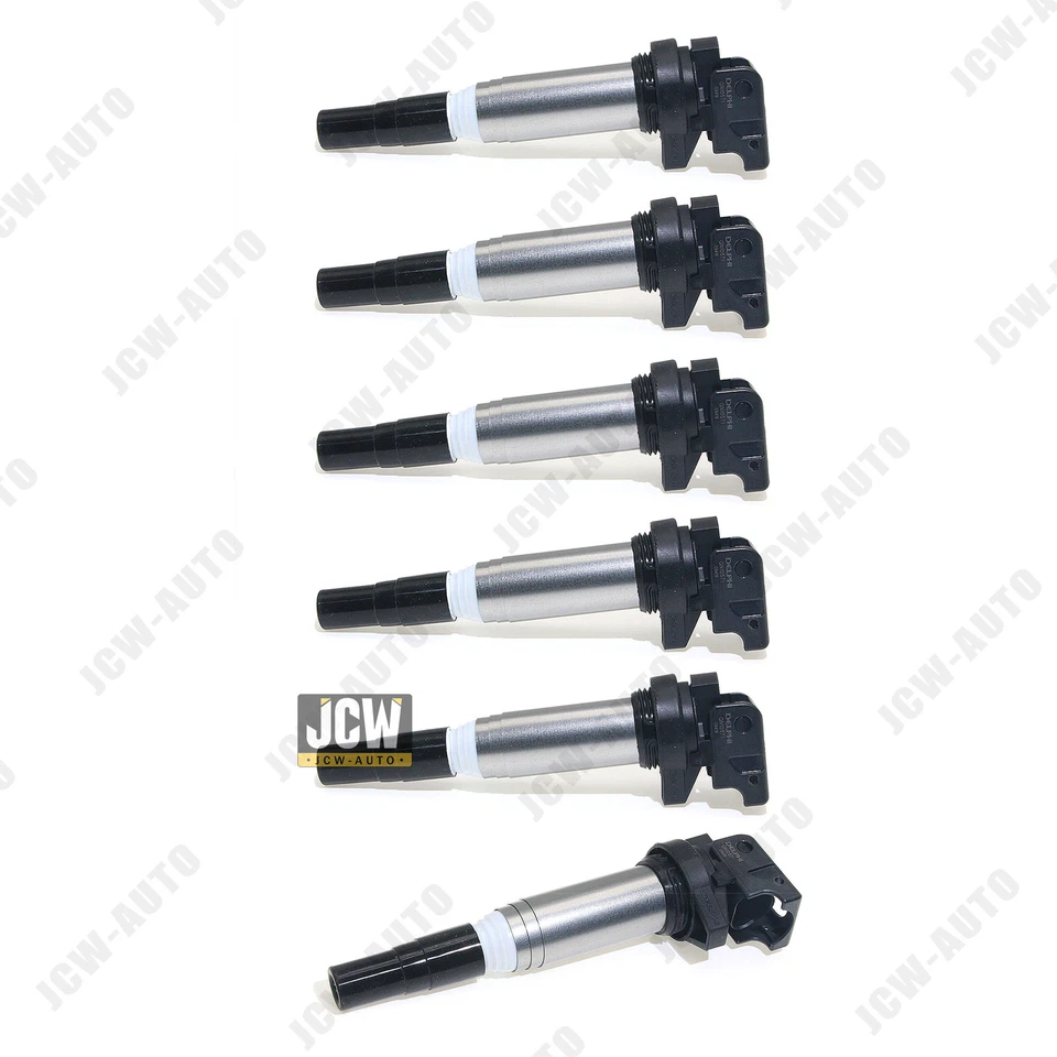 Bobinas de ignição Delphi 6 peças para BMW 135i 335i 325i 535i X6 Z4 X3 12138647689 - Imagem 3 de 4