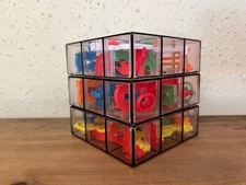 Rubik’S Perplexus 3X3 Gravity 3D Maze Game Brain Teaser Puzzle NO BALL 4"x4"x4"