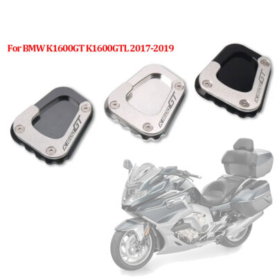 Fuß Seitenständer CNC Kickstand Fuß Seitenständer Erweiterungspad Stützplatte Vergrößern Für K1600B K1600GT K1600GTL K1600 B Für GT Für GTL 2017 2018 2019 2020 Motorrad Ständer (Color : K1600B Silver