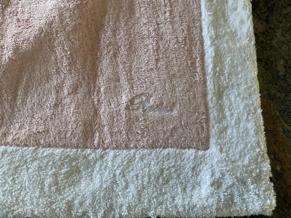 НОВЫЙ КОВРИК ДЛЯ ВАННЫ PRATESI ~ РЕДКИЙ РОЗОВЫЙ И БЕЛЫЙ ~ TUBO ~ORG $390,2 В НАЛИЧИИ - Изображение 3 из 4