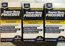 (3) BOXES Vitality Super Beta Prostate -180 Caplets Total -SEALED NEW EXP 12/25+