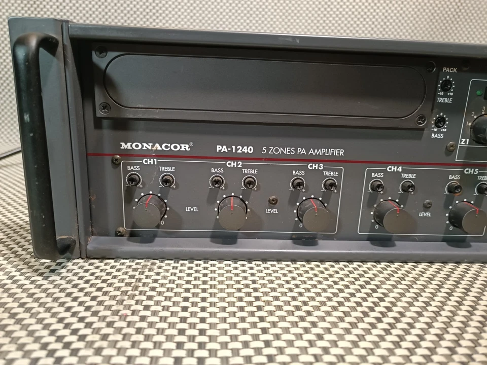 Monacor PA-1240 5 Zonen Pa Amplifier Verstärker - Bild 2 von 4