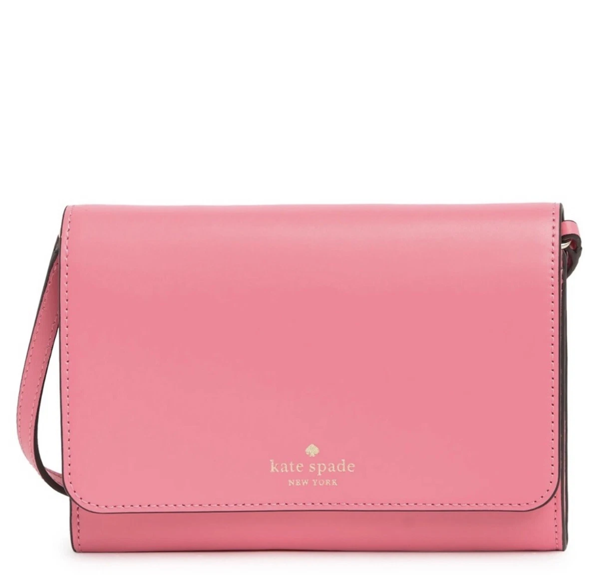 NWT Kate Spade New York Kerri Crossbody Leather Bag Purse Pink Bright Blush