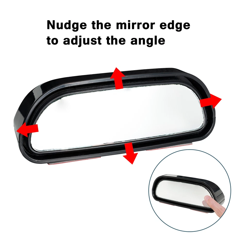 Car Universal Blind Spot Rear View Wide Angle Auxiliary Car Parking Mirrors Foto 3 de 4