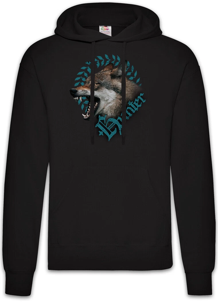 Hunter Wolf Hoodie Pullover Hunt American US USA Hunting Wolves