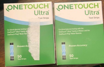 LifeScan OneTouch Ultra Diabetic Test Strips - Blue, Box of 50 