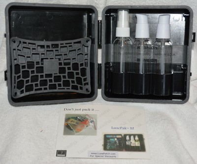 LUXEPAK travel kit won't crush or break SAFE fits into carryon luggage