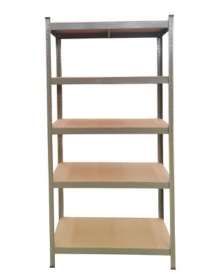 SET 2x Schwerlastregal, 90x40x180 cm, grau lackiert
