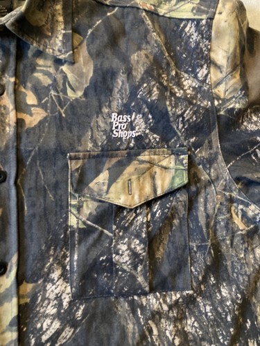 Vintage Redhead Men Hunting Shirt Mossy Oak Break Up Camo Long Sleeves Size L - Picture 8 of 14