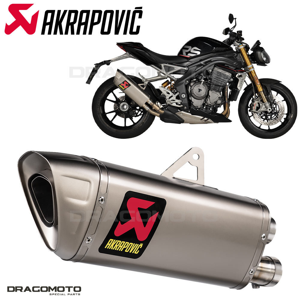 TRIUMPH SPEED TRIPLE 1200 RS 2021-2024 Exhaust AKRAPOVIC Titanium