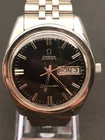 OMEGA Seamaster Silver Men's Watch day / date black dial - 166.032