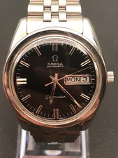OMEGA Seamaster Silver Men's Watch day / date black dial - 166.032