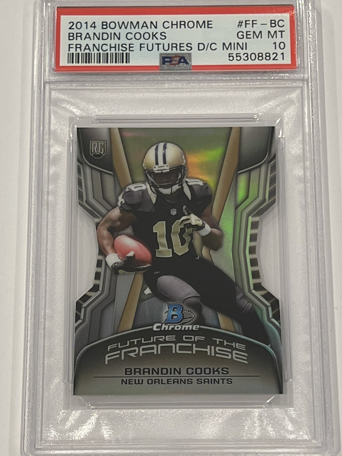 Brandin Cooks Bowman Chrome Franchise Futures Die-Cut Mini #FFBC Base