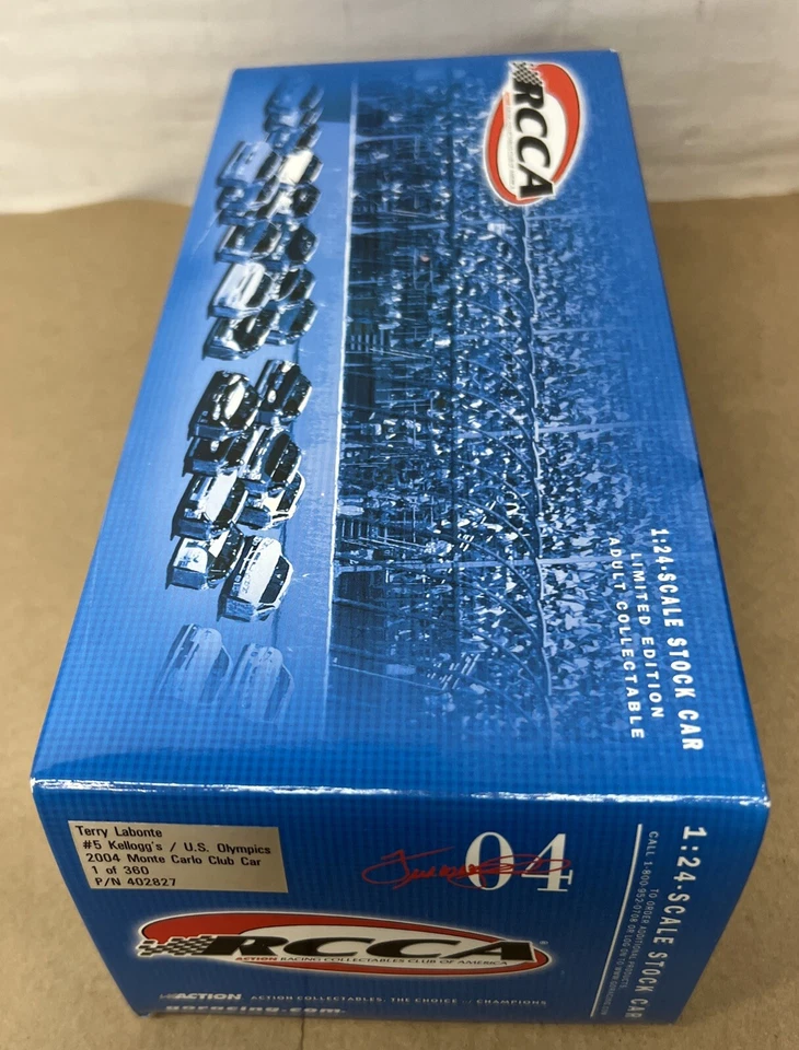 2004 Action RCCA Club TERRY LABONTE #5 Kelloggs US Olympics 1/24 Diecast 1of 360 - Image 3 of 4