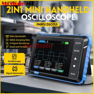 MARKENLOS FNIRSI DSO153 2in1 Handheld Digital Oscilloscope Signal Generator 1MHz Bandwidth