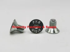 (50) M6-1.0x10 Flat Head Allen Socket head cap screws 6mm x 10mm Bolts M6x1.0x10