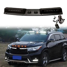 Black Top LED Roof Light Bars DRL Fits for Toyota Highlander XU50 2014–2019