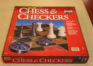 Rose Art Chess and Checkers Deluxe Board Complete Game Set