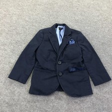 Crewcuts Blazer Youth 3 Navy Thompson Suit Jacket Two Button Notch Lapel Boys