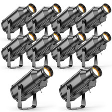 200W COB LED PinSpot Light DMX Stage DJ Audience Blinder Light Warm Cool White