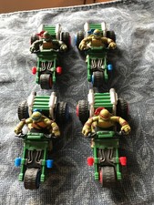 Carrera Teenage Mutant Ninja Turtles Slot Cars 1:43 Scale ALL FOUR. ALL RUN 
