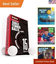 15 Pack White Ping Pong Balls - Ideal for Training & Festive Occasions