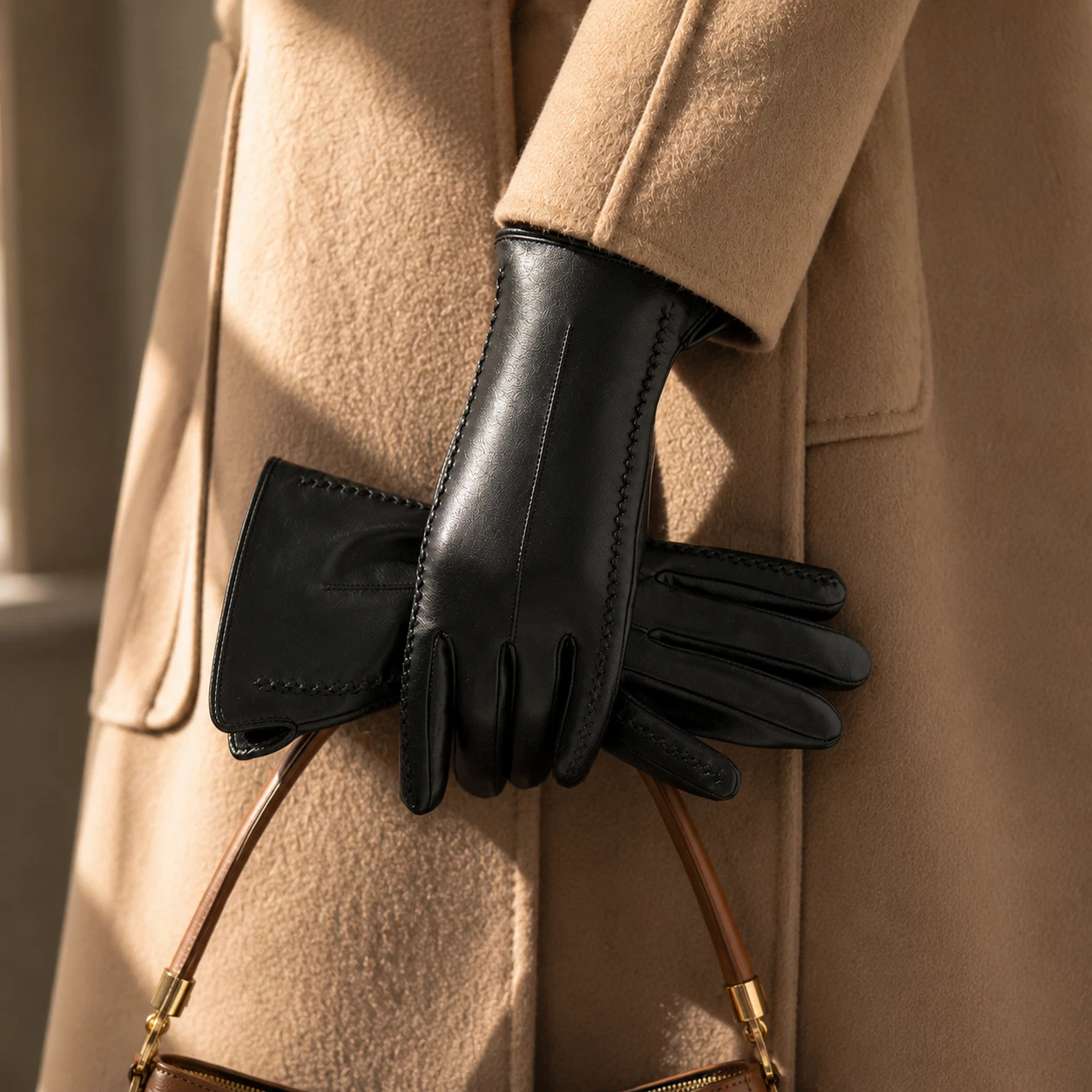Black Lambskin Gloves