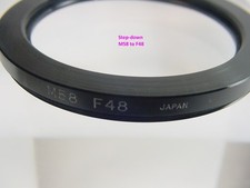 58-48mm Step-down Adapter Ring Metal Japan No box Tested New 8.75