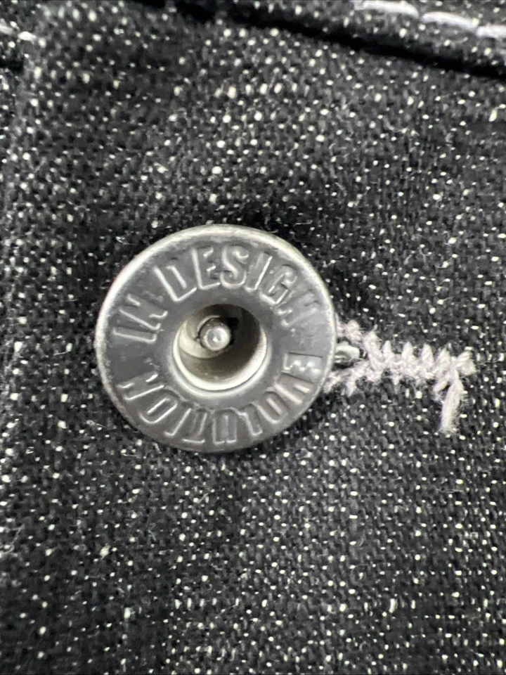 Chaleco Evolution in Design Para Hombre 2XL Negro Denim Motociclista Motocicleta Chaqueta Sin Mangas Foto 4 de 4