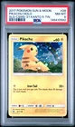 2017 POKEMON SUN & MOON SHINING LEGENDS #28 PIKACHU-HOLO PSA 8