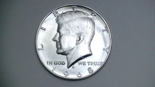 1968 D Kennedy Uncirculated Half Dollar  40% Silver ***Free Shipping***