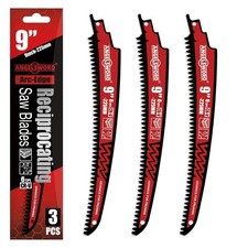 9 Inch Arc Edge Reciprocating Saw Blade, 6TPI, Wood Pruning Saw Blade for Tree T