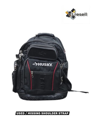 #ad Husky 16 In. Pro Tool Backpack Heavy Duty Rubber Bottom Storage Bag H 68004 03 $35.92