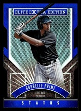 2015 PANINI ELITE CORRELLE PRIME 158 BLUE STATUS DIE CUT XRC 28/100 ROCKIES