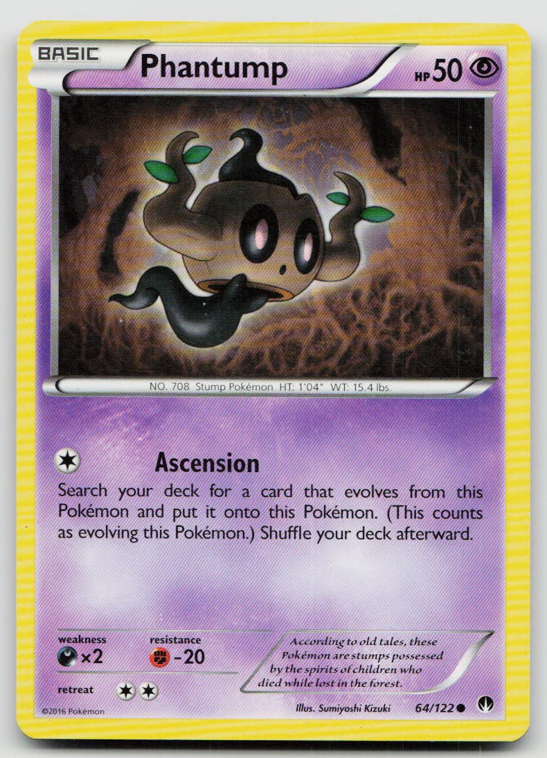LP Phantump 64/122 Common BREAKpoint Pokemon