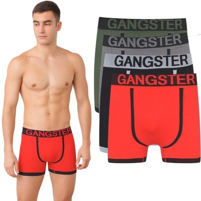 Herren Gangster Boxershorts Ultra Weich Dehnbar Atmungsaktiv Trunks 3er,6er,12er Pack