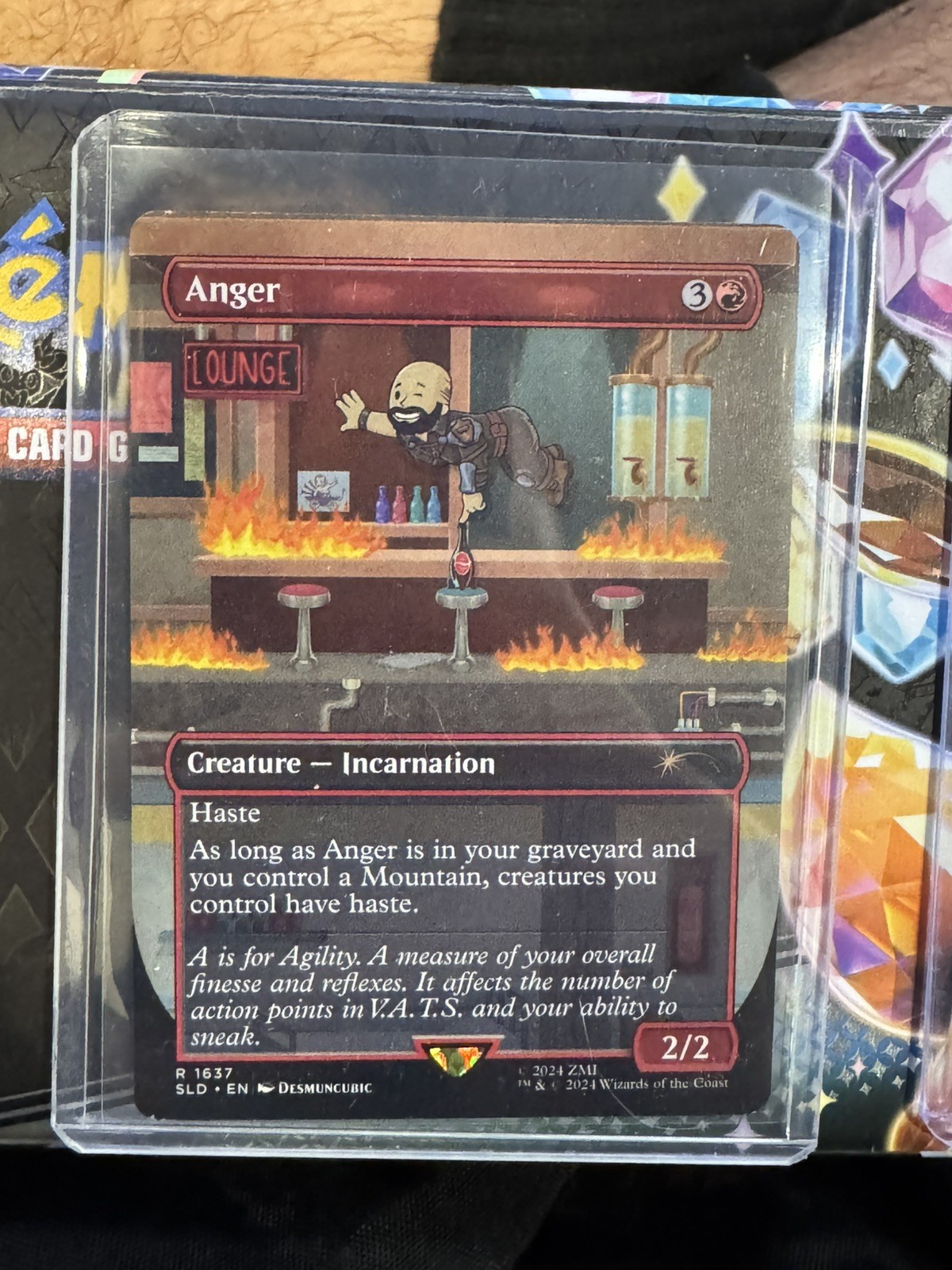 MTG Anger 1637 Borderless Fallout Secret Lair